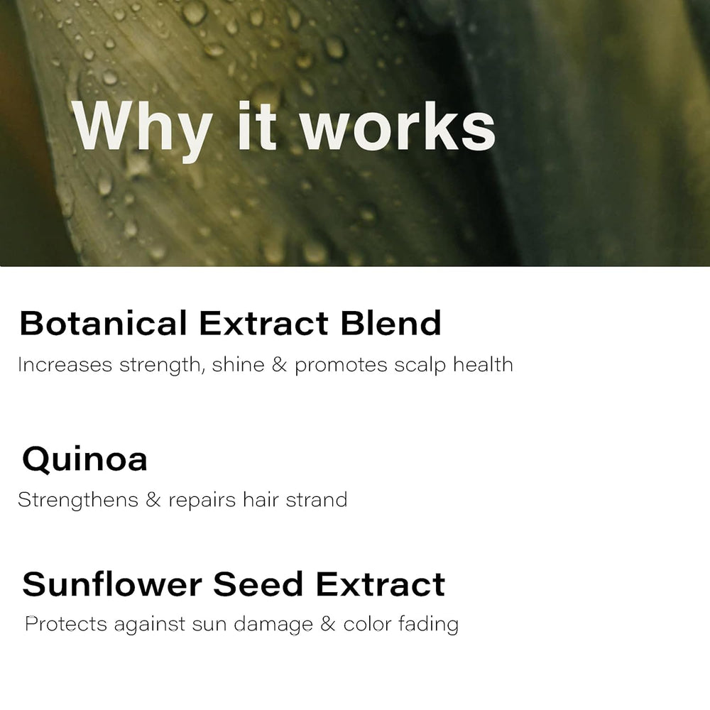 Close-up of conditioner texture on hair shaft for nourishment.