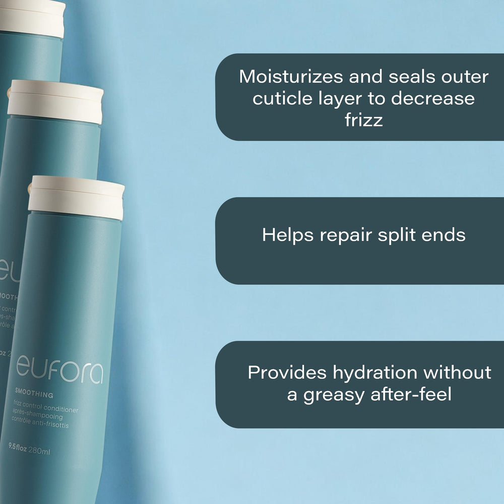 Eufora conditioner pump dispense enables quick, easy application on curly hair