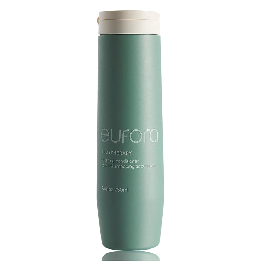 Eufora Soothing Conditioner bottle for a gentle, hydrating care routine for dry hair.