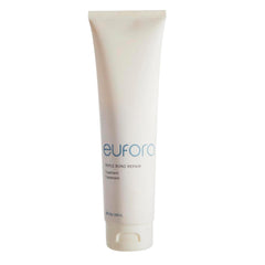 Eufora Triple Bond Repair Treatment bottle shows quick absorption for damaged hair.