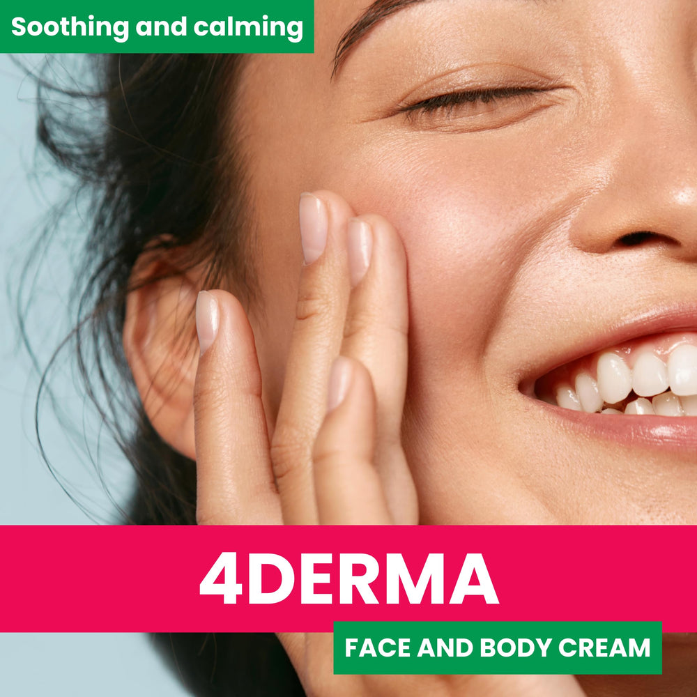 Close-up of silky, non-greasy texture of 4DERMA cream