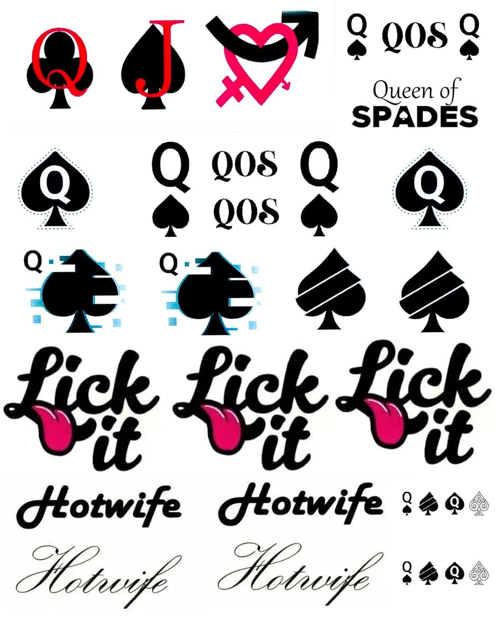EUYF packaging highlights Queen of Spades tattoo designs