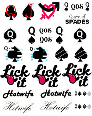 EUYF packaging highlights Queen of Spades tattoo designs