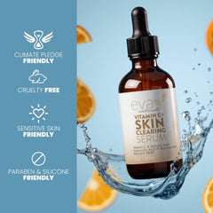 2 oz bottle packaging of Eva Naturals serum.