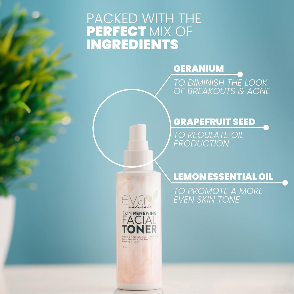 Eva Naturals Aloe chamomile hydration on skin for calm, refreshed feel.
