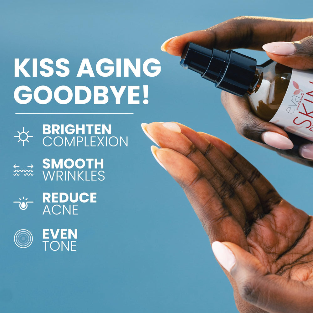 Eva Naturals Retinol Serum helps refine pores and brighten skin.