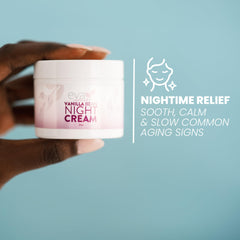 Eva Naturals Vanilla Bean Night Cream used in nightly routine.