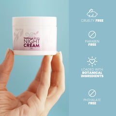 Soft-skin result after applying Eva Naturals Night Cream.