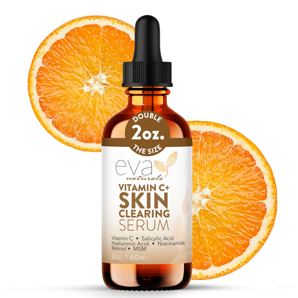 Eva Naturals Vitamin C Serum bottle for brighter, even-toned skin.