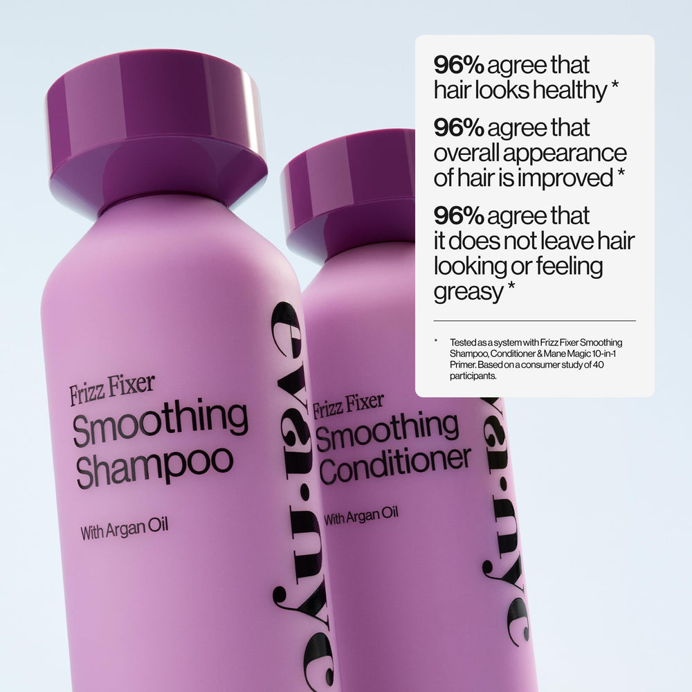 Packaging of Eva NYC Anti-Frizz Conditioner on display, sulfate-free formula.