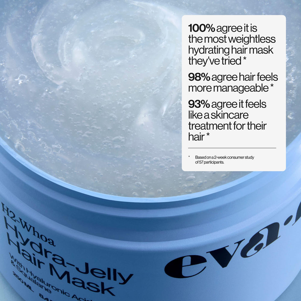 Squalane in Eva NYC Jelly Mask protects the hair barrier for healthy shine.