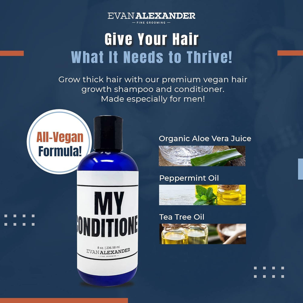 Evan Alexander MY Conditioner lathering into hair during shower routine