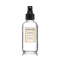 Evanhealy Frankincense hydrosol bottle for gentle daily facial toning.