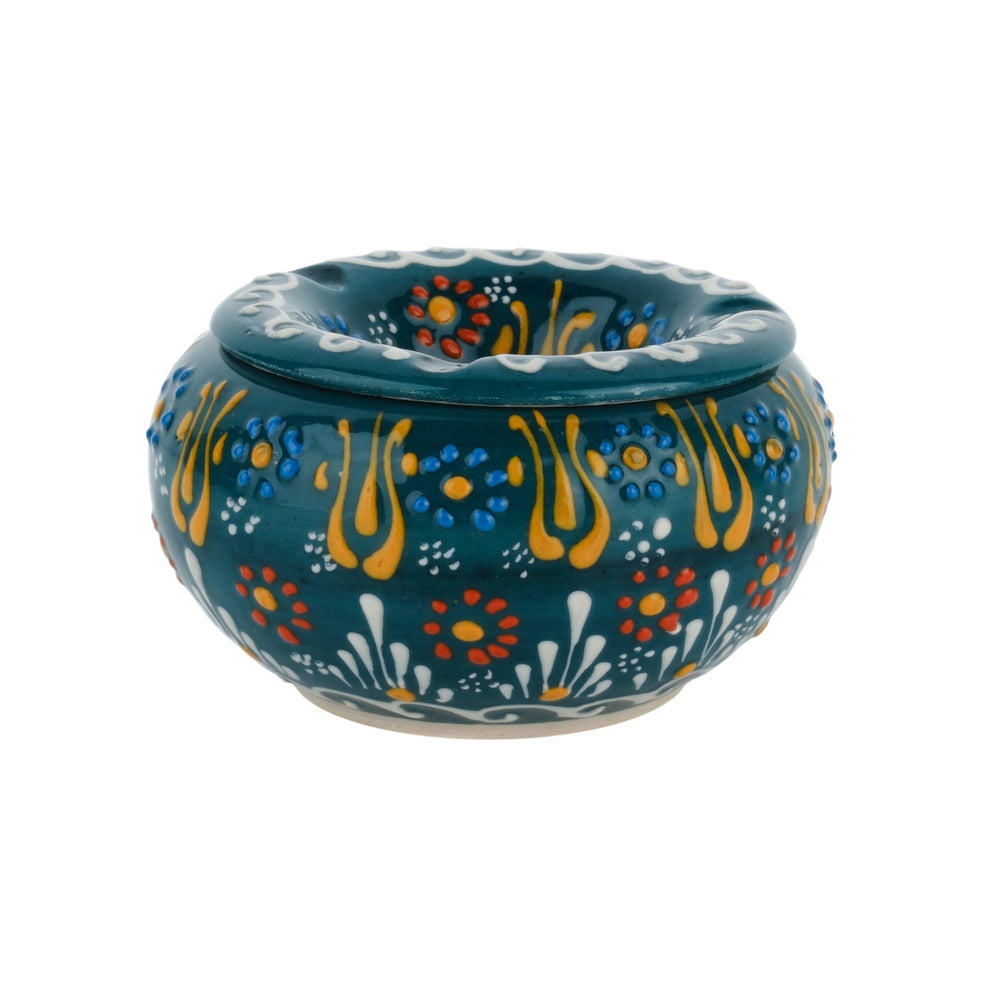 EVANILIFE Decorative Ceramic Jar with detailed patterns enhances room decor and cultural charm.