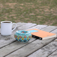 EVANILIFE windproof lid ceramic jar helps contain odors and keep space tidy