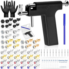 Evatage ear piercing gun kit with stainless steel adaptor for precise at-home use