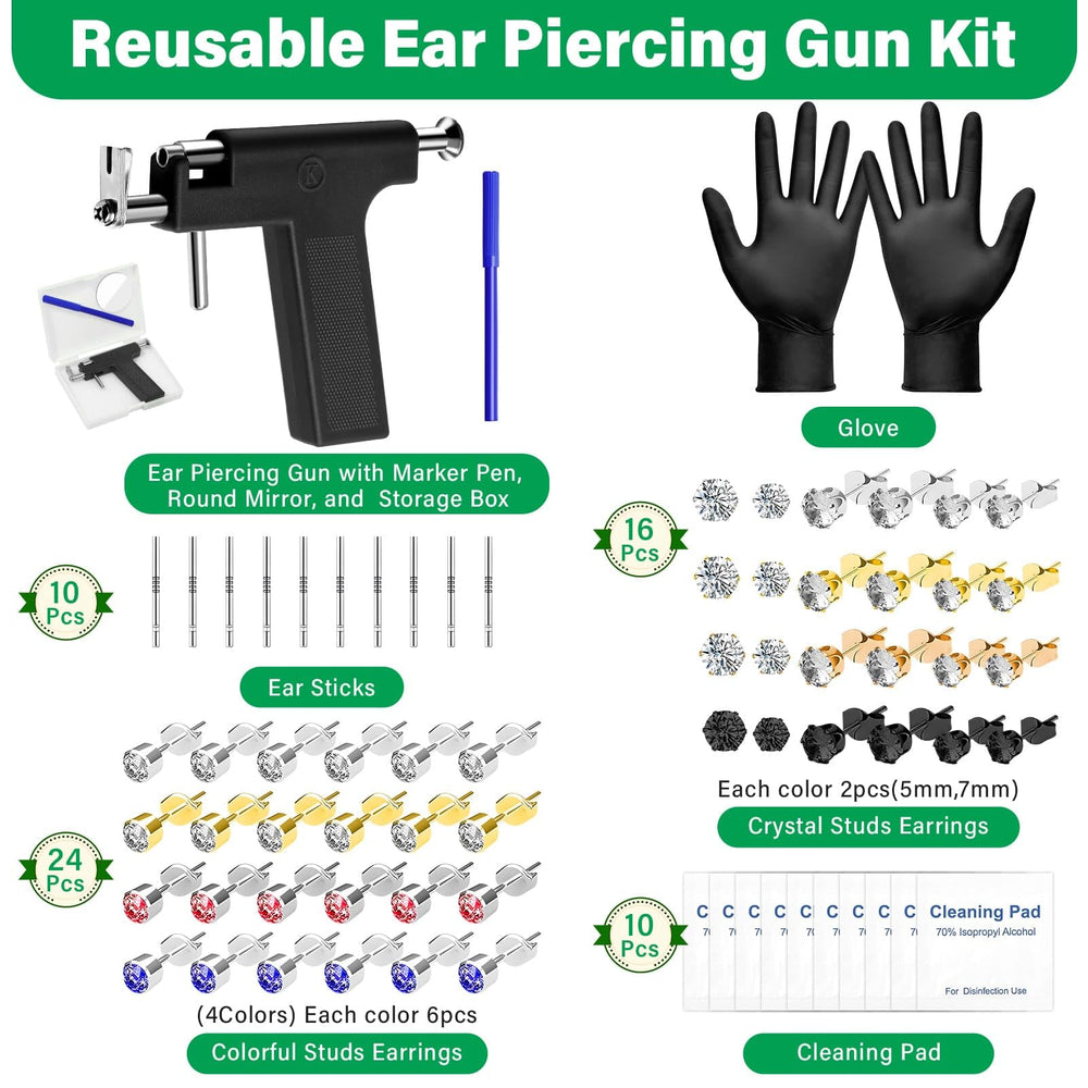 Evatage storage box keeps your ear piercing kit organized for home or travel