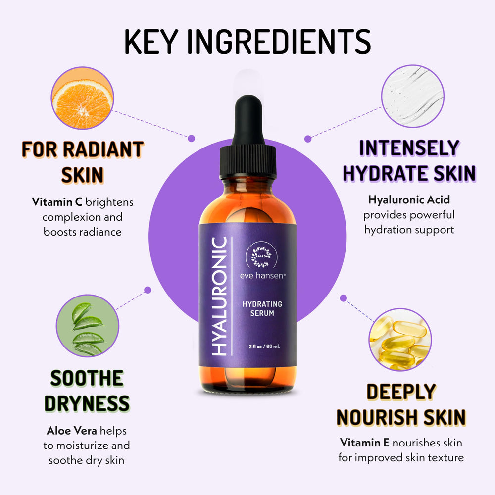 Close-up of Eve Hansen serum texture ready to absorb smoothly.