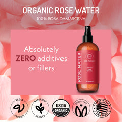 Eve Hansen Rose Water Hair Styling Spray smooths frizz.