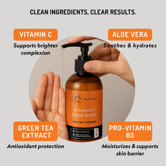 Eve Hansen Vitamin C Cleanser gel texture closeup for refreshing cleanse