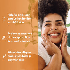 Eve Hansen Vitamin C Serum Vitamin E and Aloe ingredients emphasize soothing antioxidant care.