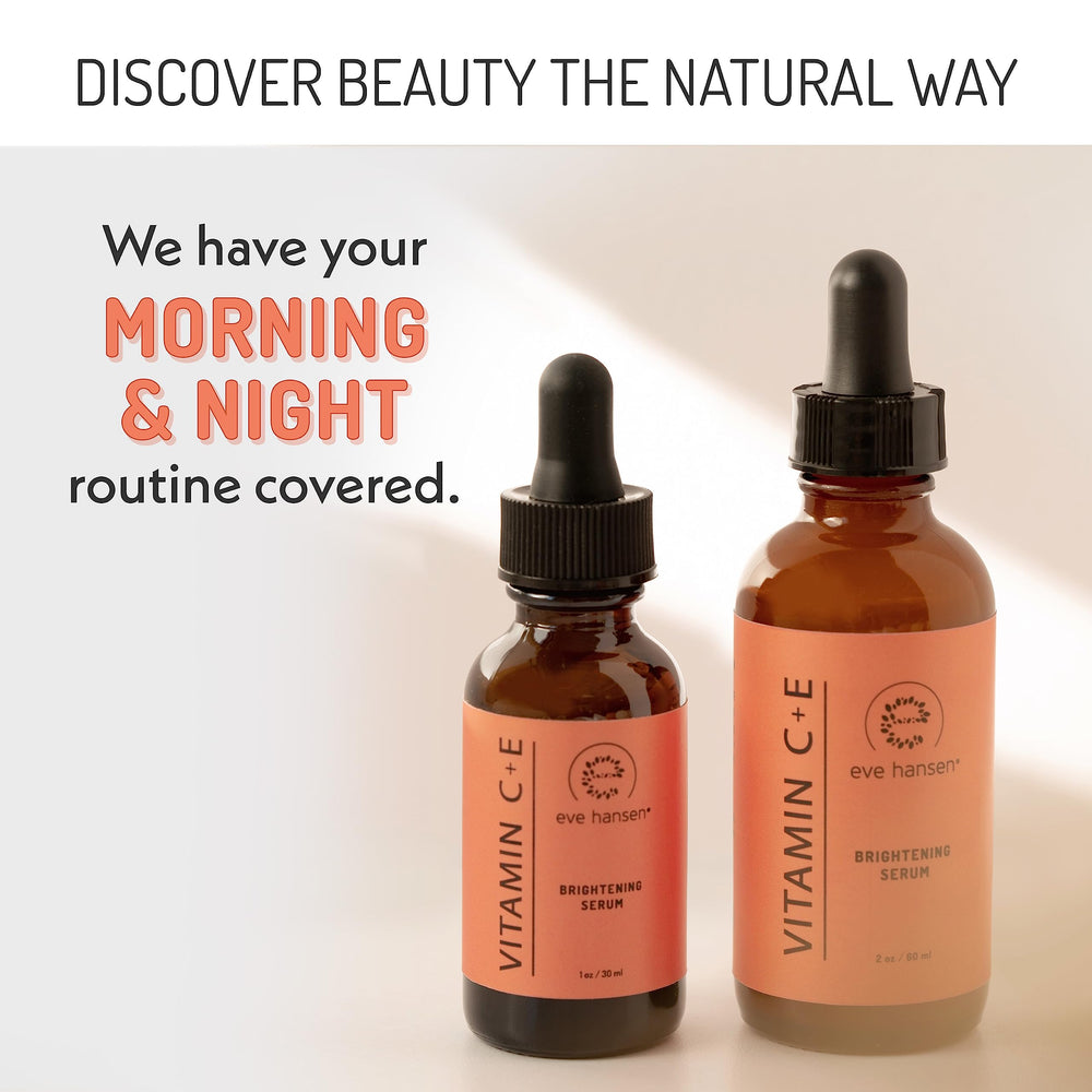 Eve Hansen Vitamin C Serum after-use glow on the skin.