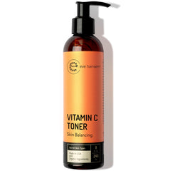 Eve Hansen Vitamin C Toner bottle front promotes clean, natural skincare for all skin types.