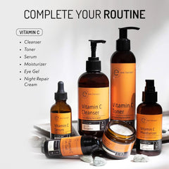 Eve Hansen Vitamin C Toner spritzed for a refreshing skincare moment.