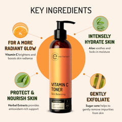 Eve Hansen Vitamin C Toner applied to skin for even texture.