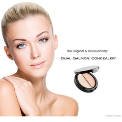 EVE PEARL Dual Salmon Concealer application demonstrates smooth blending for natural under-eye coverage.