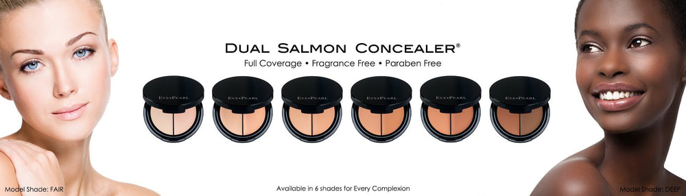 EVE PEARL Dual Salmon Concealer antioxidant esters nourish skin while concealing.