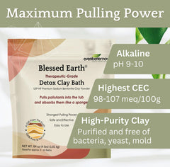 Evenbetternow Blessed Earth detox clay bath tub cleanup after full dissolution