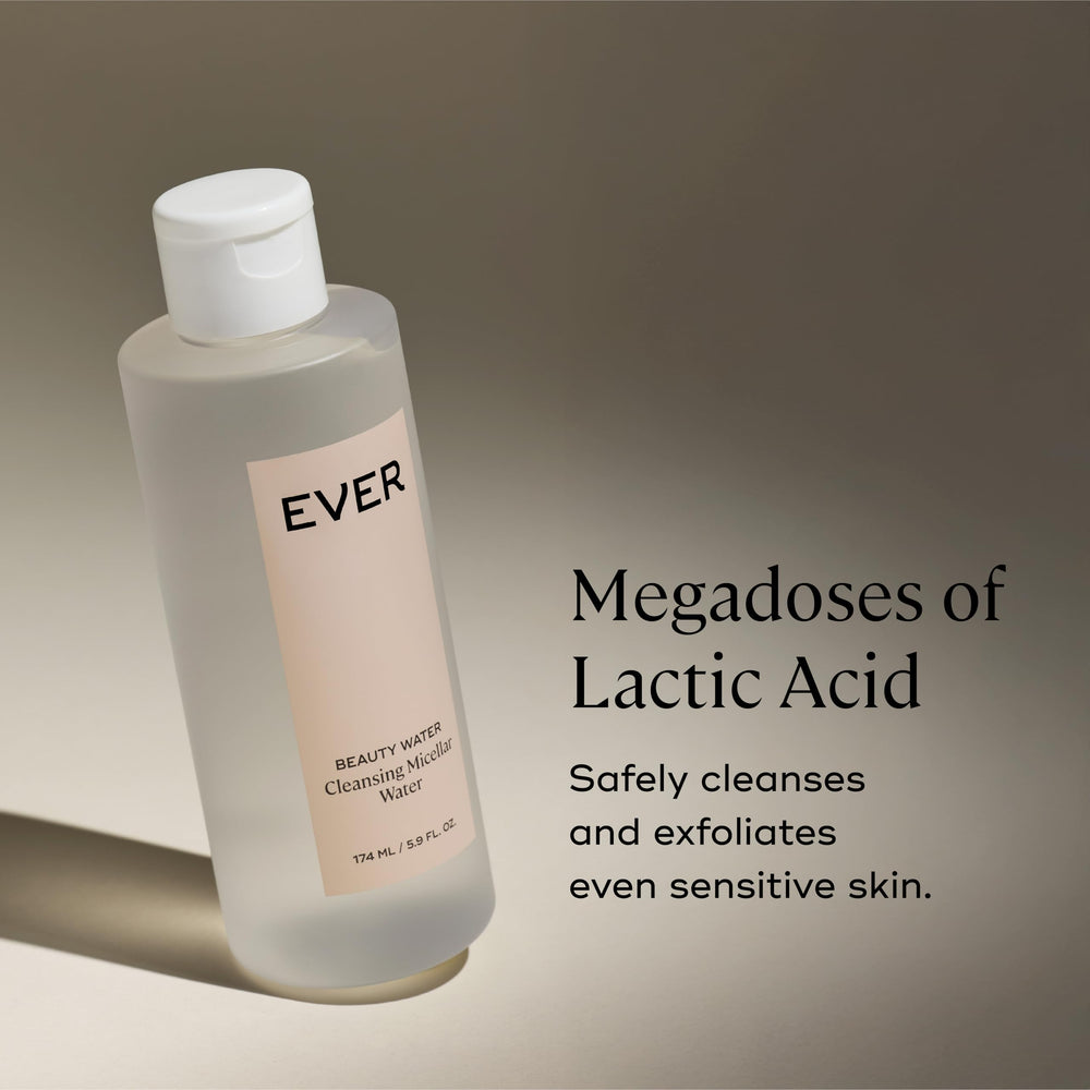Lactic acid balance in EVER Beauty Water provides gentle exfoliation