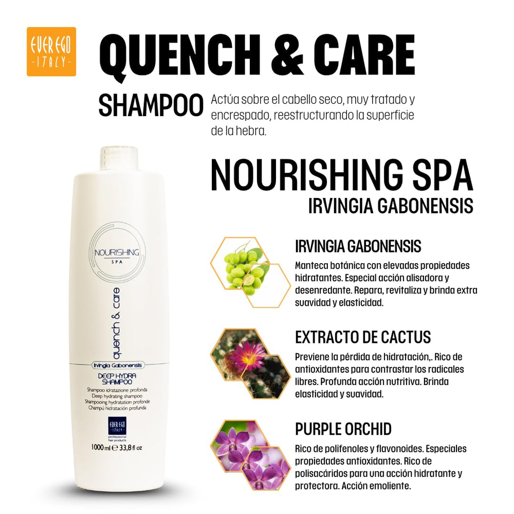 Ever Ego Italy Deep Hydra Shampoo with camellia oil and orchid extract