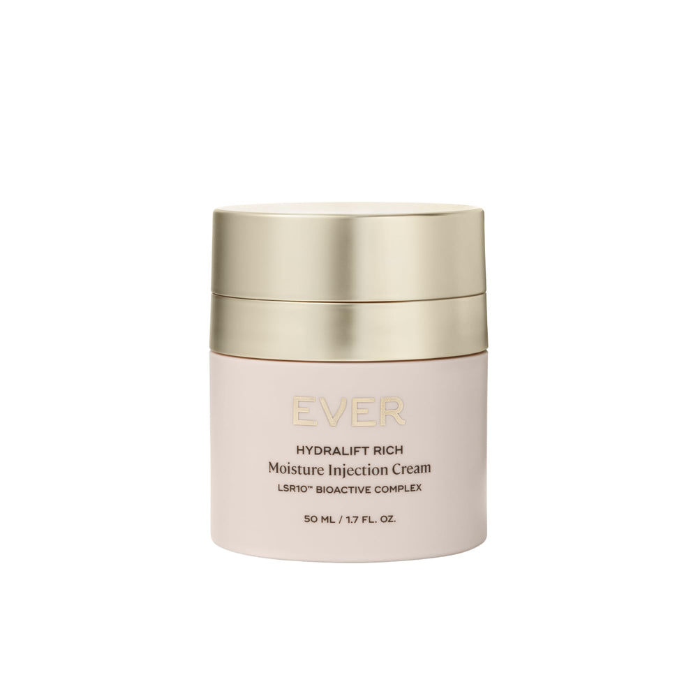 EVER Rich Face Moisturizer jar closeup showing deep hydration for dry skin