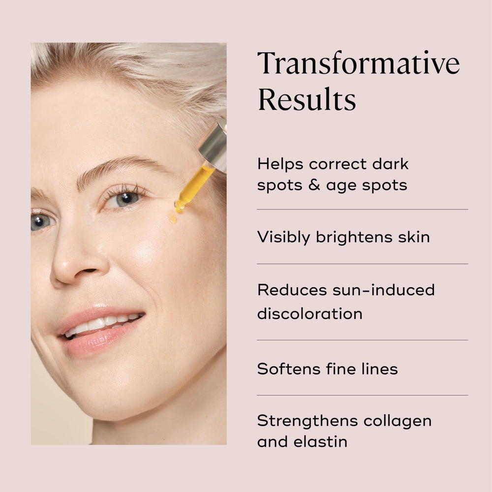 EVER Vitamin C serum bottle glows with a healthy look after use.
