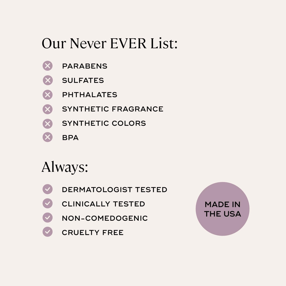 EVER Vitamin C serum on cheek shows even tone.