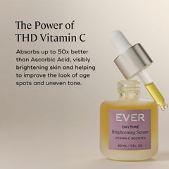 EVER Vitamin C serum vegan clean formula shown on packaging.