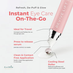 Everbloom Naturals lightweight non-sticky texture absorbs quickly around eyes