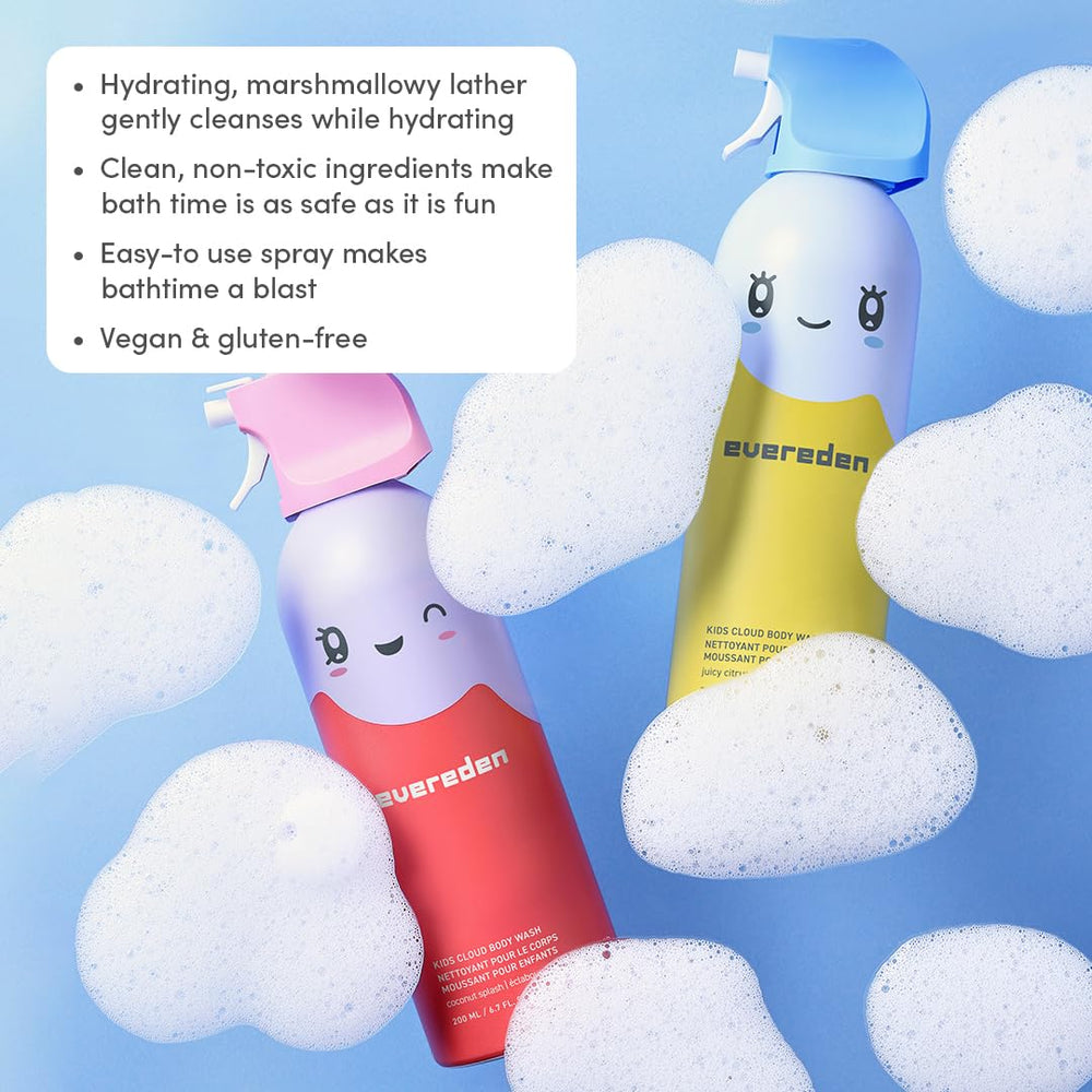 Cloudy foam textures captivate toddlers, making rinsing quick and easy.