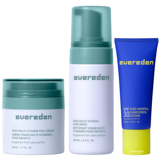 Evereden Daily 1-2-3 Routine Face Wash bottle shown for gentle cleanse