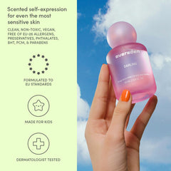 Evereden Darling mist dispense for easy body and hair use.
