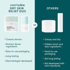 Evereden Dry Relief application swatch on skin