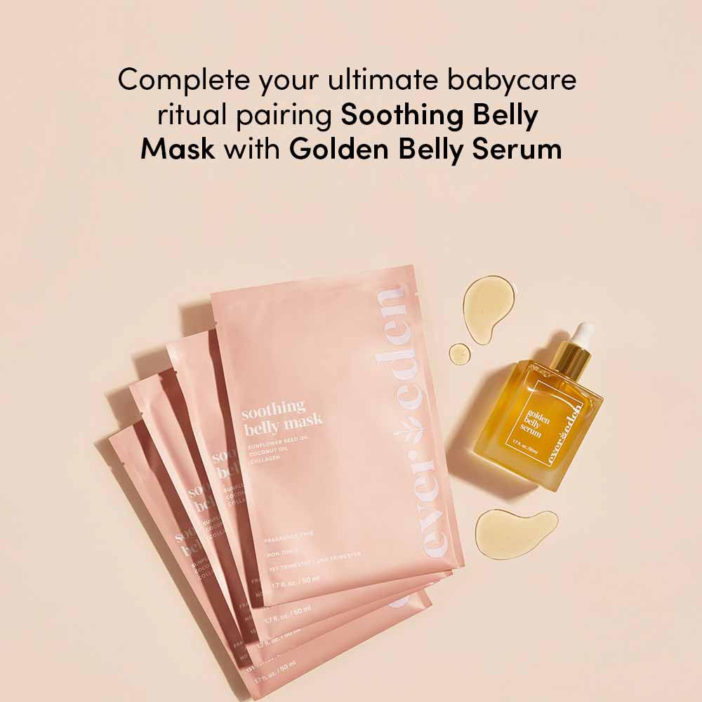 Evereden four-pack belly masks displayed for convenient self-care