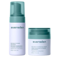 Evereden fragrance-free kids face wash in pump bottle for gentle cleansing