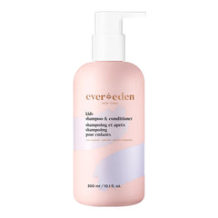 Evereden Kids 2in1 bottle shows the cool peach scent for gentle cleansing.