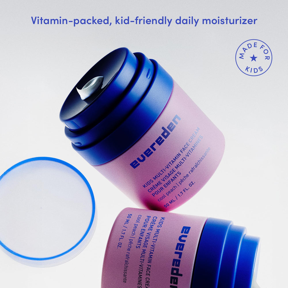 Evereden Kids Face Cream ingredients Niacinamide Ceramides support balanced moisture