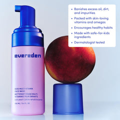 Evereden Kids Face Wash Coconut Water base keeps skin hydrated while cleansing.