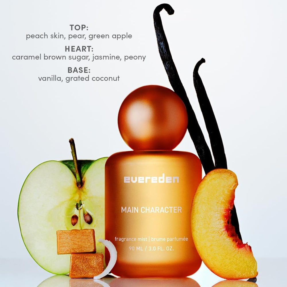 Evereden main-character mist bottle promotes daily self-expression with bright notes.