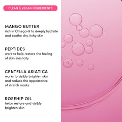 Evereden Nourishing Stretch Mark Cream application on arm demonstrates smooth absorption